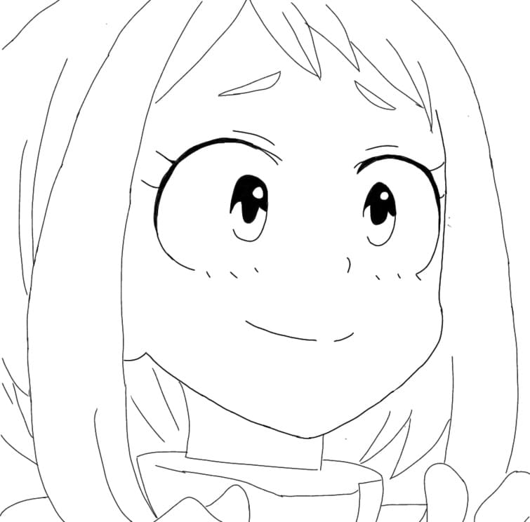 Ausmalbilder Ochako Uraraka Ausmalbilder Malbuchde 